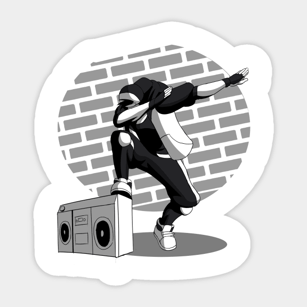 Dab On 'Em Sticker by SeanE89